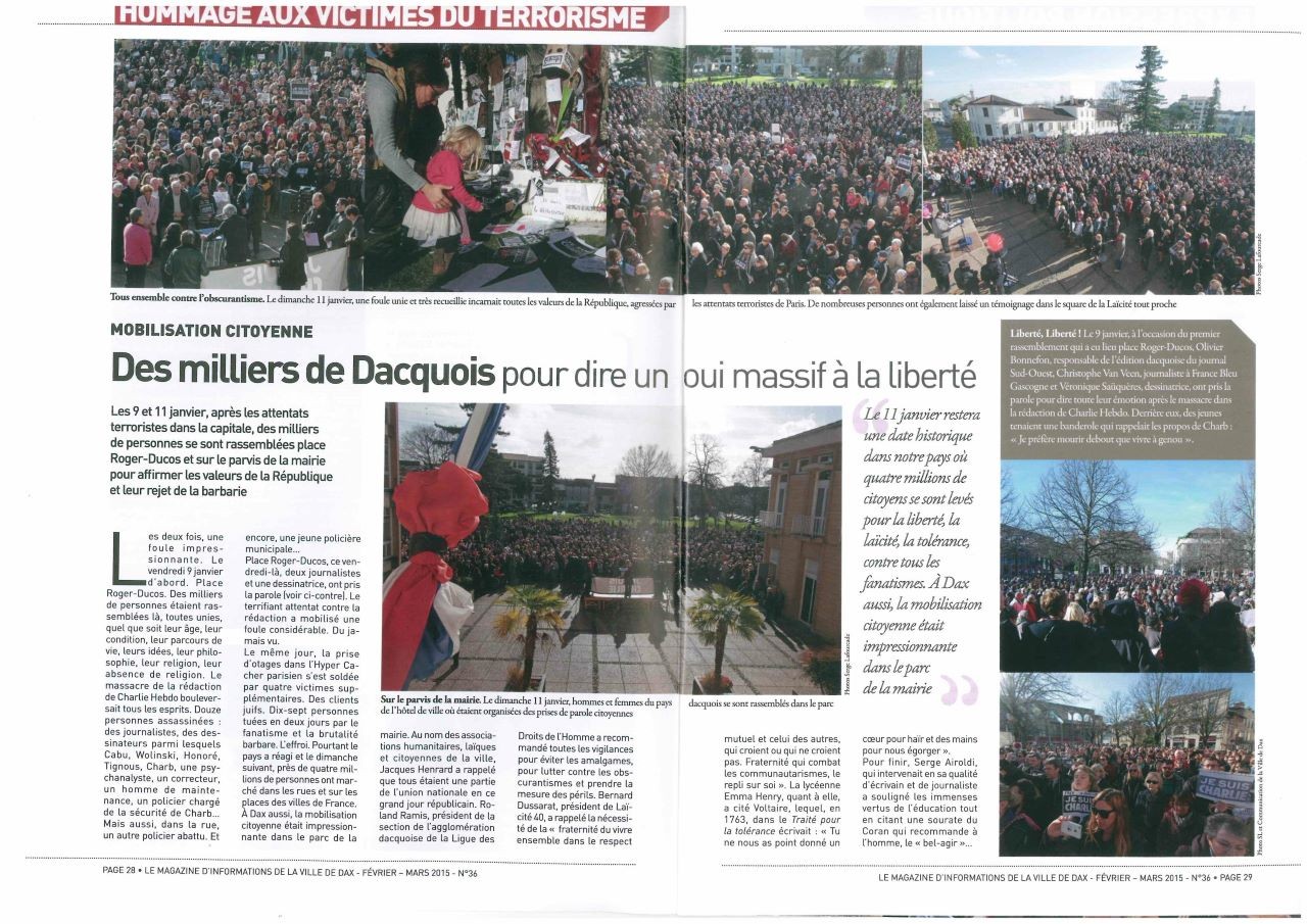 11janvier2015magazinededax36 2015 page 1 2